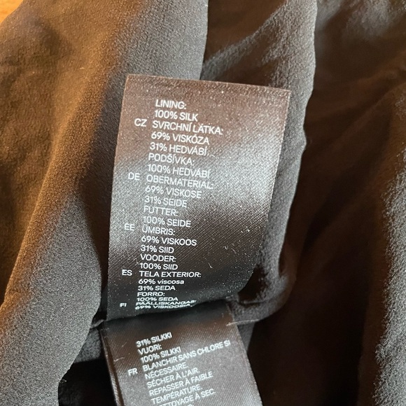 Balmain x H&M Silk Black Mini Dress 4 - Picture 9 of 12